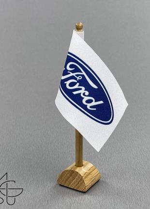 Сувенірний прапор «ford»2 фото