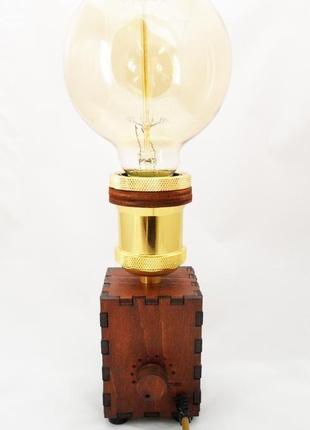 Светильник эдисона / ретро настольная лампа в стиле лофт с димером1 фото