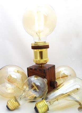 Светильник эдисона / ретро настольная лампа в стиле лофт с димером2 фото