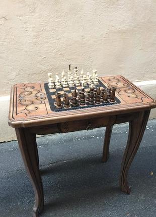 Шахматный стол  'магнолия'. эксклюзивный стол2 фото