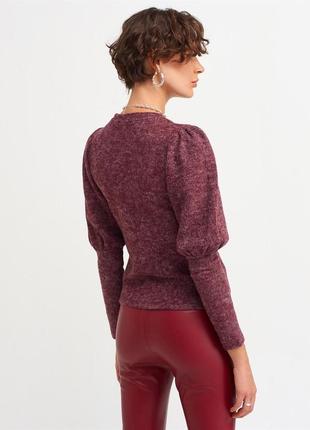 Бордовий светр, свитер марсала2 фото