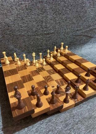 Шахматы 3d. эксклюзивный шахматный набор. шахматы ярусные.1 фото