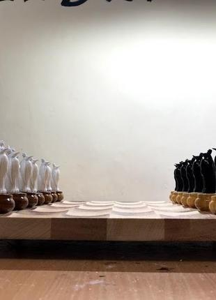 Эксклюзивный набор шахмат. шахматы в формe звeрeй.3 фото