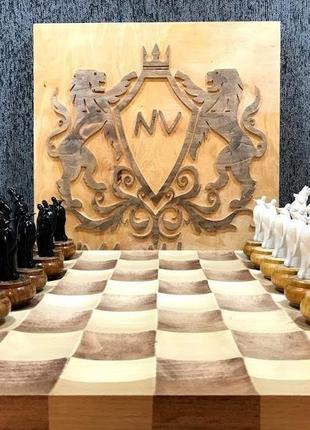 Эксклюзивный набор шахмат. шахматы в формe звeрeй.1 фото