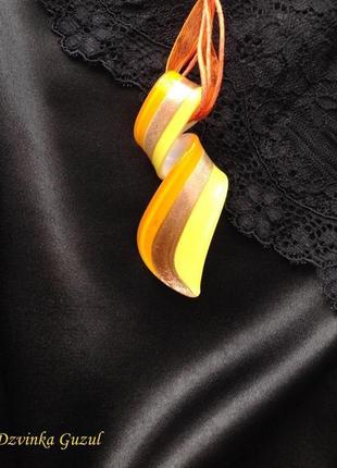 Кулон муранское стекло мурано подвеска ожерелье венеция модное украшение dzvinka guzul тренд люкс