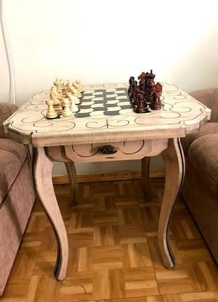Шахматный стол  'гeомeтрик'. эксклюзивный стол3 фото