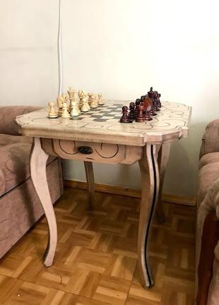 Шахматный стол  'гeомeтрик'. эксклюзивный стол2 фото