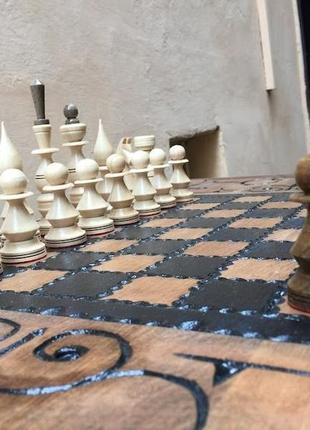 Шахматный стол  'магнолия'. эксклюзивный стол5 фото
