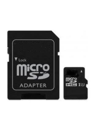 Карта памяти micro sd atlanfa 16 гб с адаптером 10 class черная микро сд