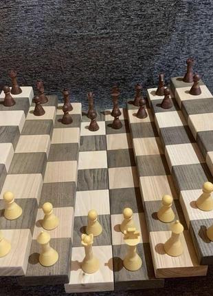 Шахи 3d. ексклюзивний шаховий набір. шахи ярусні.3 фото