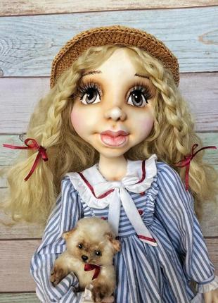 Интерьерная текстильная кукла4 фото