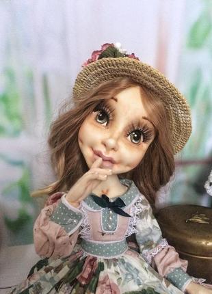 Текстильная шарнирная кукла роуз 4