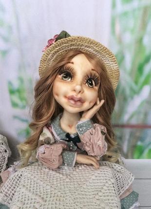 Текстильная шарнирная кукла роуз 6