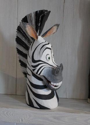 Маска "зебра" з мультфільма мадагаскар5 фото