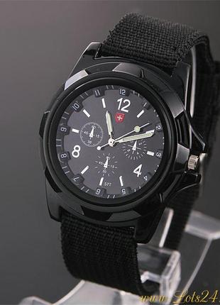 Годинник чоловічий gemius swiss army чорний2 фото