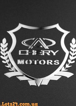 Авто значок cherry motors наклейка на машину авто наклейки значки марки машин на кузов бампер скло двері капот крила багажник