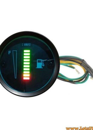 Указатель уровня топлива универсальный 12в светодиодный топливный датчик led индикатор