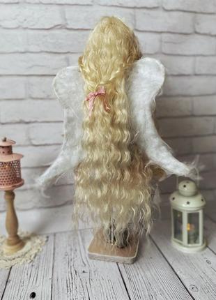 Текстильна шарнірна лялька ангел3 фото