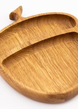 Деревянная тарелка желудь, a-90101 фото