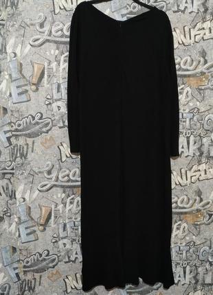 Стильное демисезонное миди мидакси платье в рубчик с молнией, большой размер.9 фото