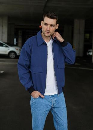 Мужская куртка синего цвета на весну🔥1 фото