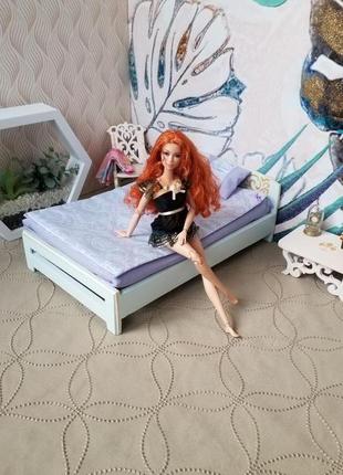 Ліжко для ляльки барбі. постіль для  ляльки.2 фото