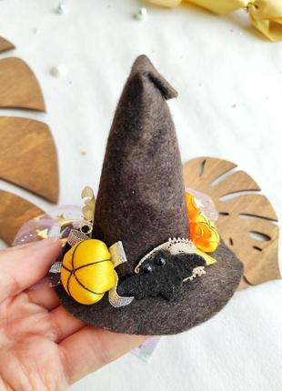 Шляпка колпак ведьмы хэллоуин тыква гарбуз шляпки на хеллоуин1 фото