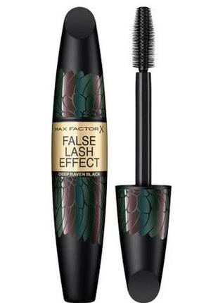 Тушь для ресниц max factor false lash effect mascara эффект накладных ресниц deep raven black, 13 мл1 фото