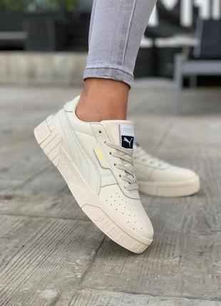 Puma cali basket grey cream10 фото