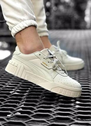 Puma cali basket grey cream