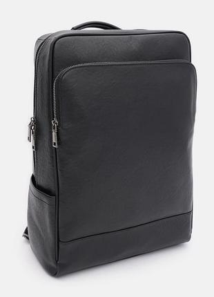 Мужской кожаный рюкзак ricco grande k16616bl-black2 фото