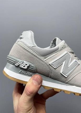 New balance 574 light grey v27 фото