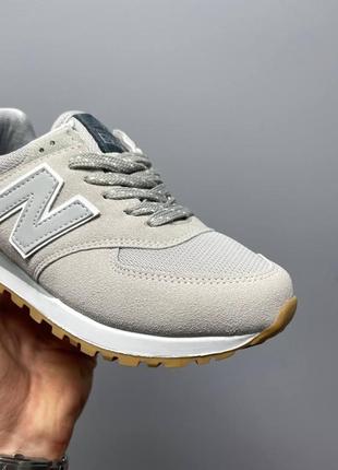 New balance 574 light grey v26 фото