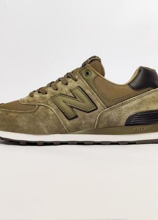 New balance 574 khaki v21 фото