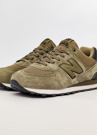 New balance 574 khaki v25 фото