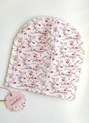 Шапочка трикотажна весна ог 45-48 см