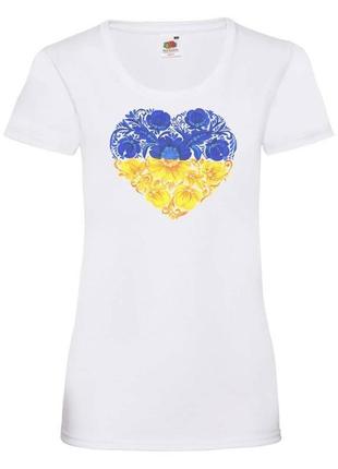 Жіноча футболка з принтом "люблю україну"