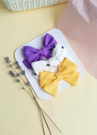Набір заколок бантиків - 3 бантика