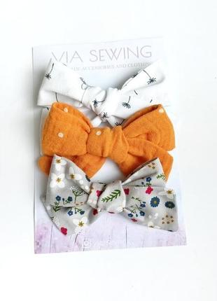 Набір заколок бантиків - 3 бантика