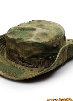 Панама армейская маскировочная военная ковбойска шляпа для охоты рыбалки страйкбола камуфляж a-tacs