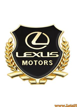 Авто значок lexus motors наклейка на машину авто наклейки значки марки машин на кузов бампер скло двері капот крила багажник