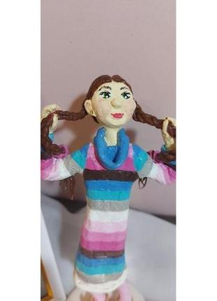 Портретная кукла статуэтка из ваты по фотографии - подарок к празднику6 фото