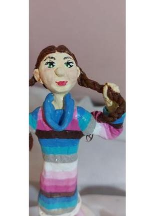 Портретная кукла статуэтка из ваты по фотографии - подарок к празднику7 фото