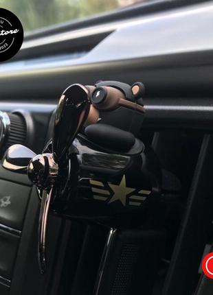 Ароматизатор для авто pilot bear, пахучка, освежитель воздуха в машину black1 фото