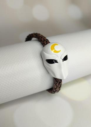 Плетений браслет "місячний лицар. moon knight. марвел. marvel" (брас0004)
