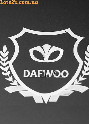 Авто значок daewoo motors наклейка на машину авто наклейки значки марки машин на кузов бампер скло двері капот крила багажник