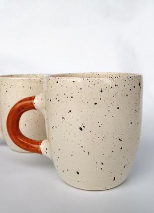 Чашка керамическая "нежный беж" , 400 мл2 фото