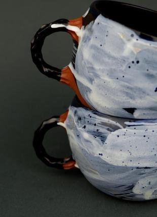 Чашка керамическая "морская тема", 400мл2 фото