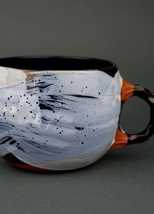 Чашка керамическая "морская тема", 400мл1 фото