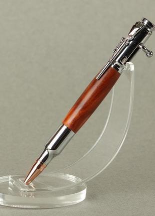 Авторучка деревянная, модель винтовка с затвором - абрикос